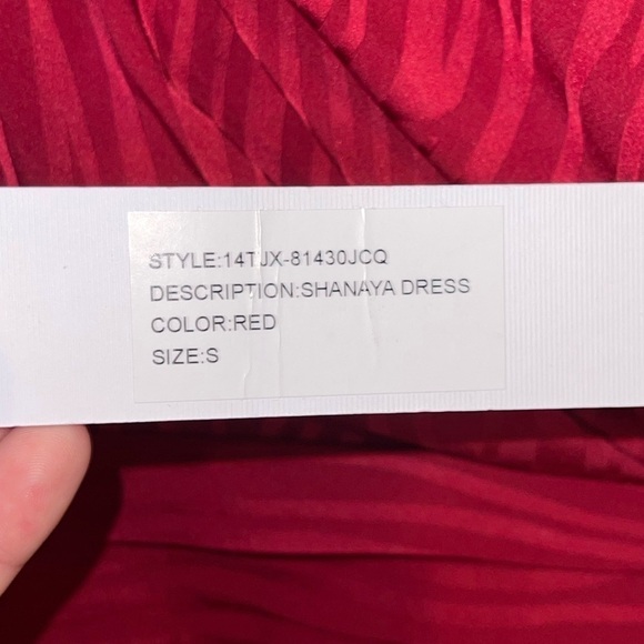 NWT RONNY KOBO Red Shanaya Mini Dress Long Sleeve Draped Small Tinsley Mortimer - Picture 10 of 14